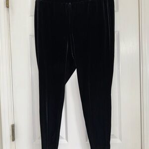 LOFT Black Velvet Pants
